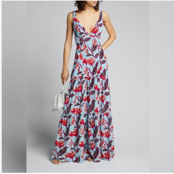 🌸 A.L.C. Rae Floral Dress 100% silk - Picture 1 of 11